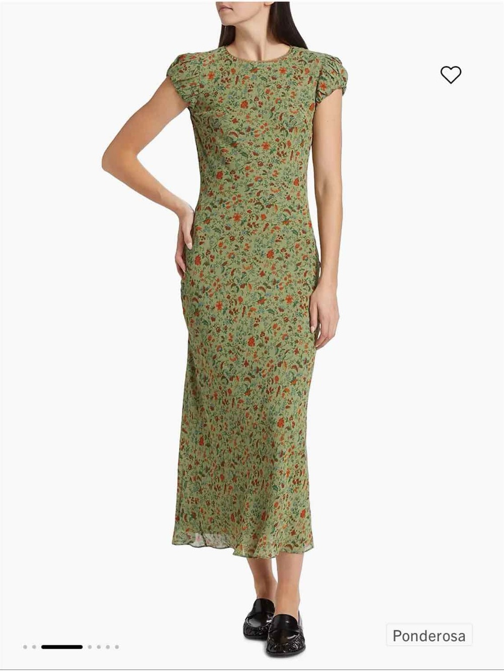 NWT Reformation Leana Midi Dress in Ponderosa Size 0 - Picture 2 of 9